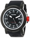 red line Men's RL-50049-BB-01 "Torque" Stainless Steel Watch with Black Silicone Band