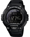 Men's "Tough Solar" Running Watch with Black Resin Band
