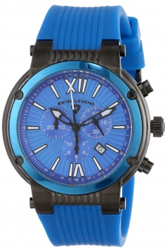 Men's Legato Cirque Analog Display Swiss Quartz Blue Watch
