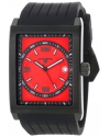 Swiss Legend Men's 40012-BB-05 Limousine Red Textured Dial Black Silicone Watch