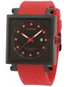Men's Compressor 2 Black Dial Red Silicone Watch